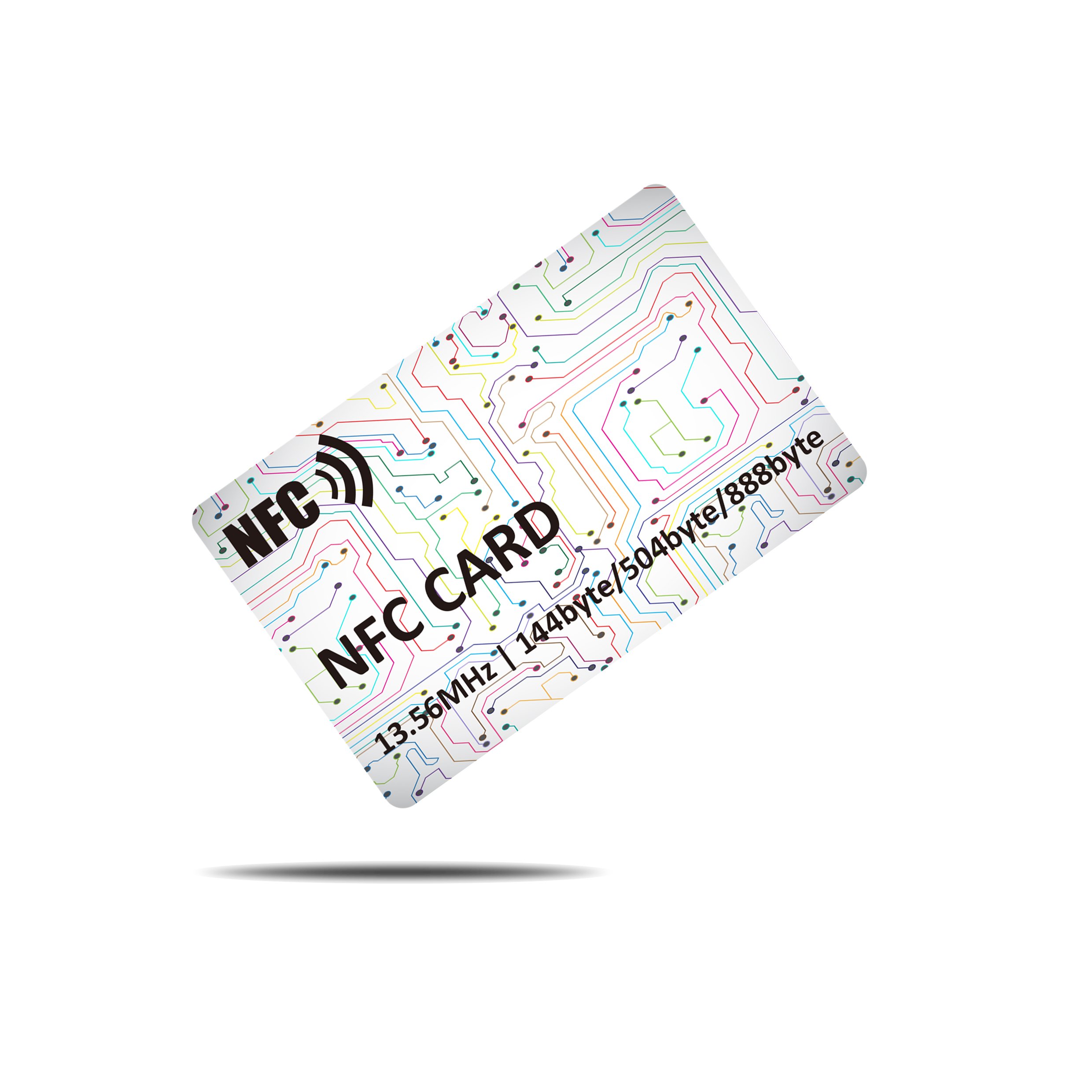 ISO14443A 13.56mHz Contactless Credit Card Size PVC Contactless NFC Card