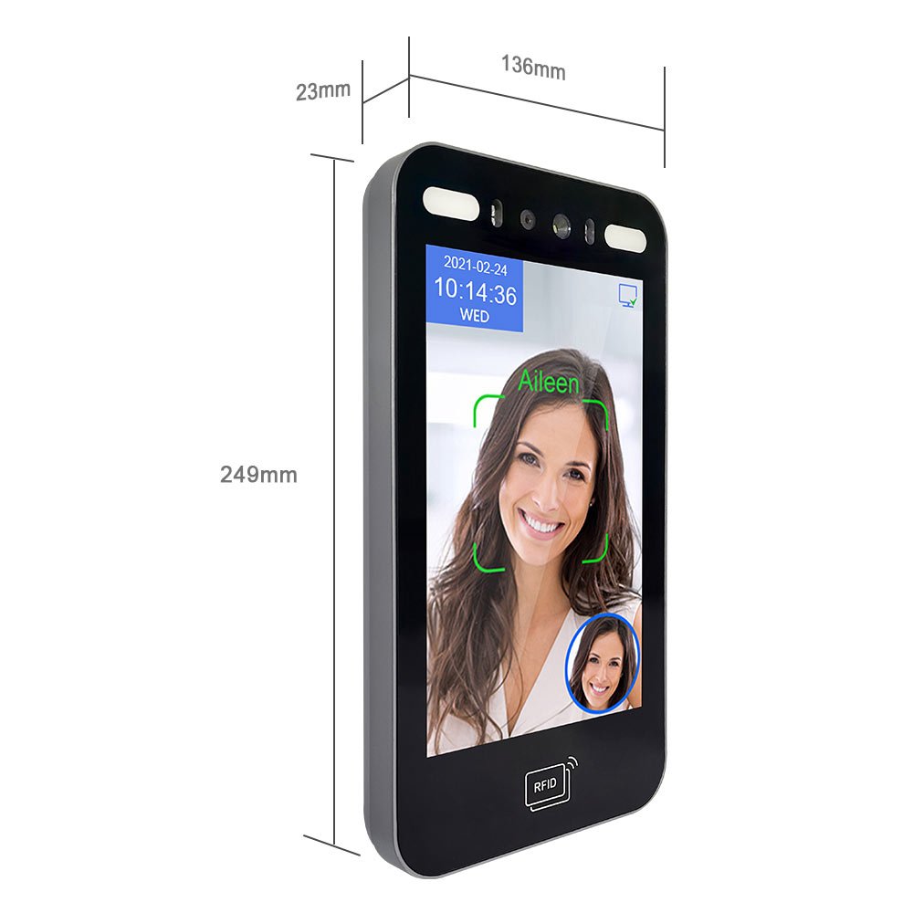 Web software wifi id card qr code access control facial recognition attendance system