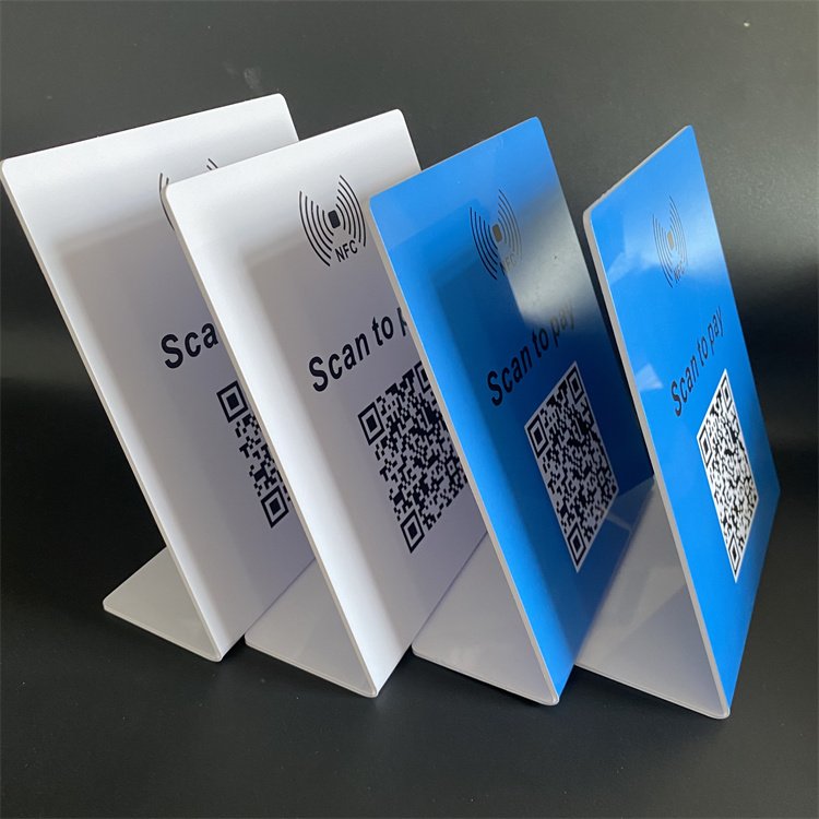 Smart Touchless Menu Stand Hub QR Code NFC Card Display Nfc Mobile Swiper Stand