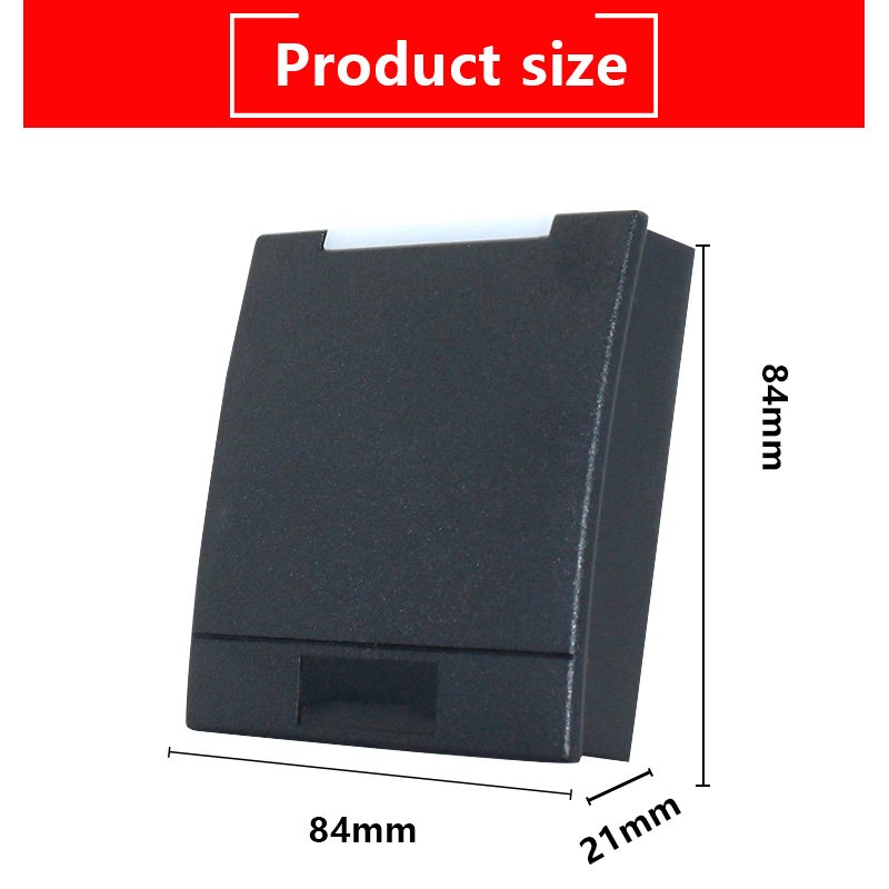 Black ABS Plastic Waterproof NFC Wiegand 24/36 13.56Mhz Support Mifare IC Card RFID Smart Access Control Card Reader