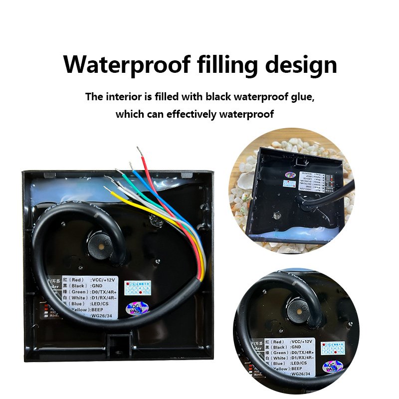 Black ABS Plastic Waterproof NFC Wiegand 24/36 13.56Mhz Support Mifare IC Card RFID Smart Access Control Card Reader