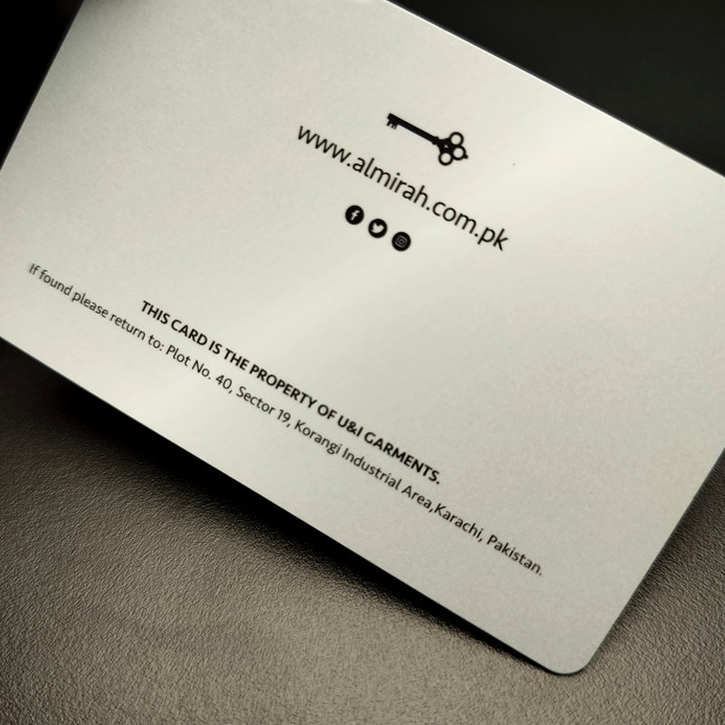 Silver luxury NFC Laser Engraved IC Business VIP Membership Card Packaging Gift PVC Card