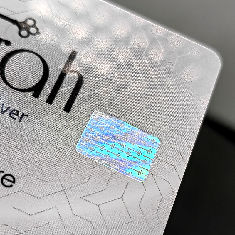 Silver luxury NFC Laser Engraved IC Business VIP Membership Card Packaging Gift PVC Card