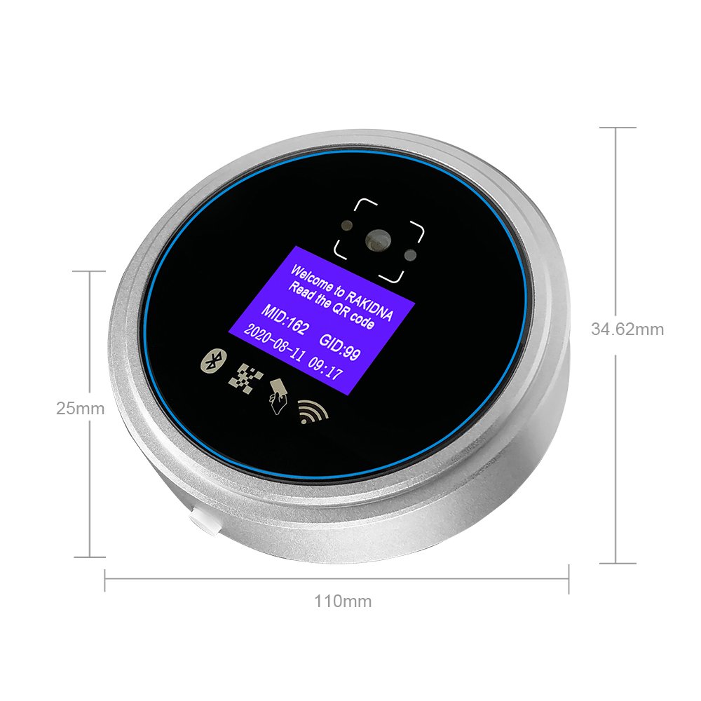 RJ45 TCP UDP Wiegand 26/34 CPU IC Card Reader QR Code NFC Reader RFID Access Control Door Access Control System Security Barcode