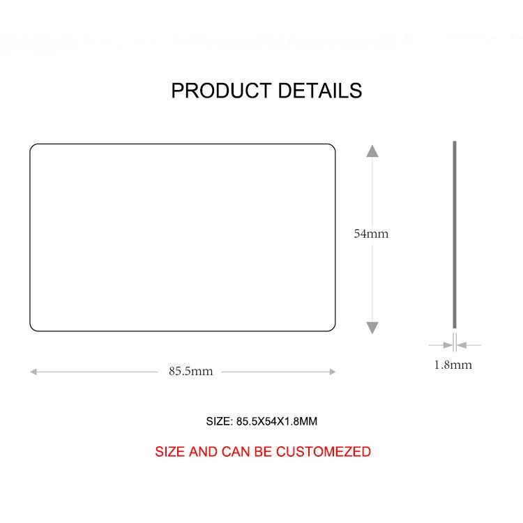 Customized Print Blank 125KHZ EM ID RFID Door Access Control Card For Access Control System
