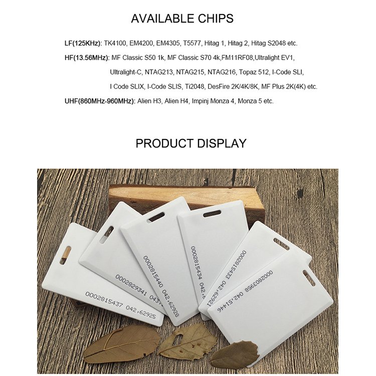 Customized Print Blank 125KHZ EM ID RFID Door Access Control Card For Access Control System