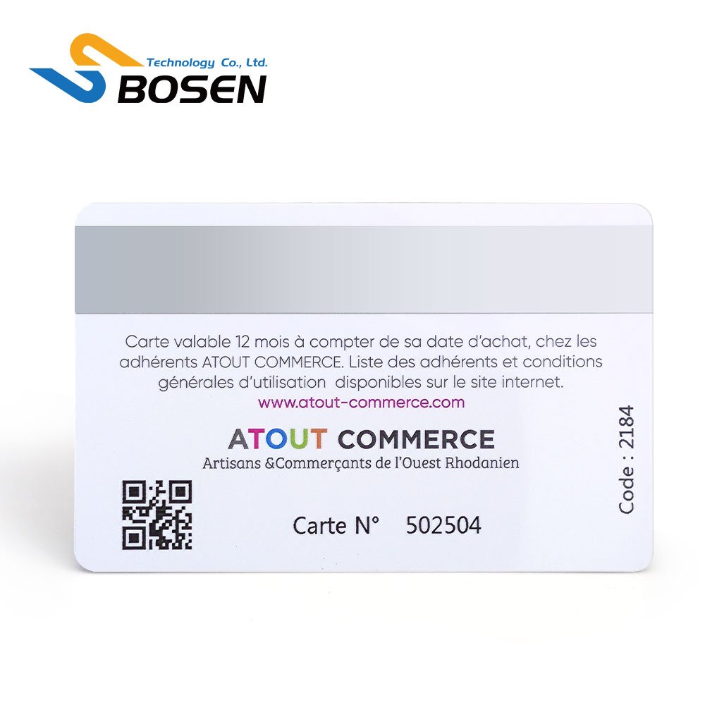 Custom Printed PVC VIP Gift Loyalty Card Magnetic Stripe Plastic Membership Cards With QR Code