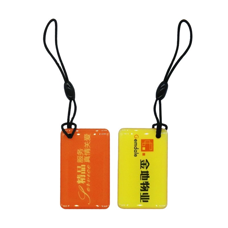 RFID NFC Keychain Tag Ntag213 Epoxy Keyfob Waterproof QR Code Tag