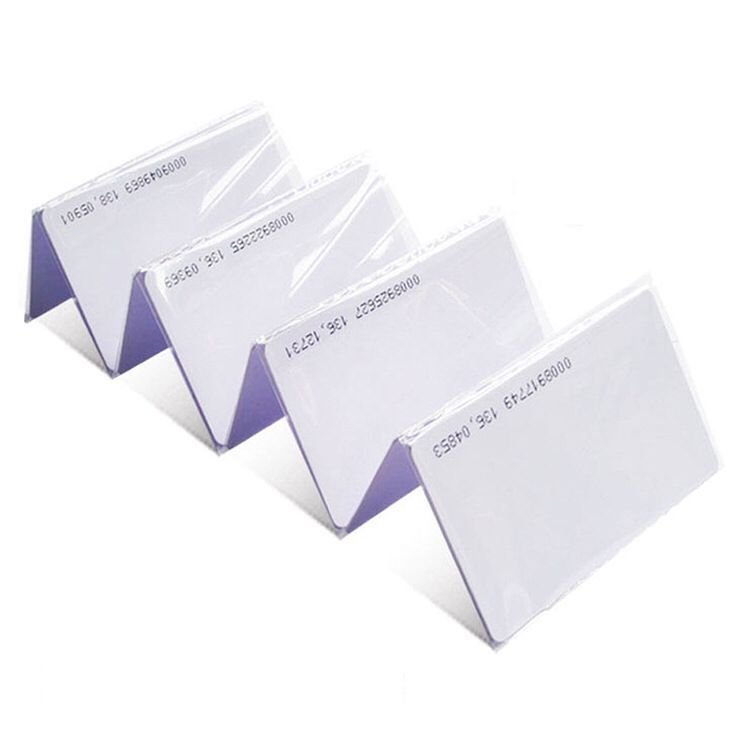 Custom TK4100 EM4100 rfid white blank card for door access control system