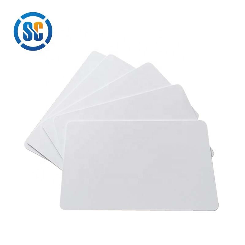 Sencan Factory Price wholesale 1k blank PVC Plastic White Cards Inkjet PVC Blank Card for elevator control
