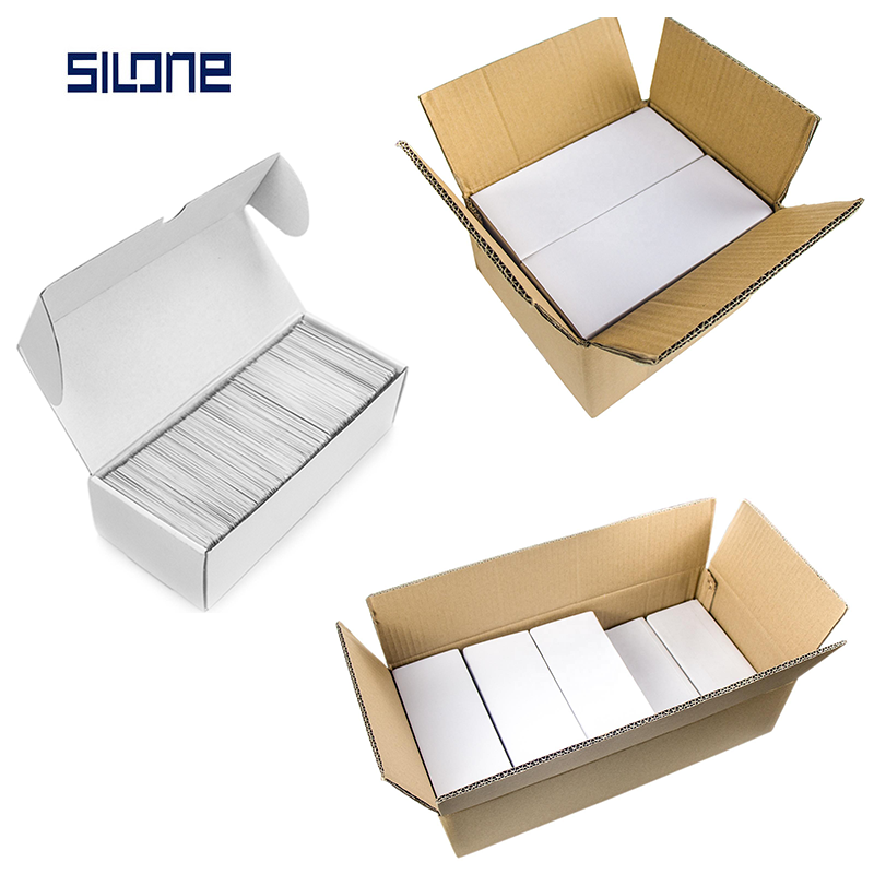 Silone nfc card business white Jocp Java Smart card PVC NFC Tap NTAG213 NTAG215 Social RFID Cards Business for Access Control