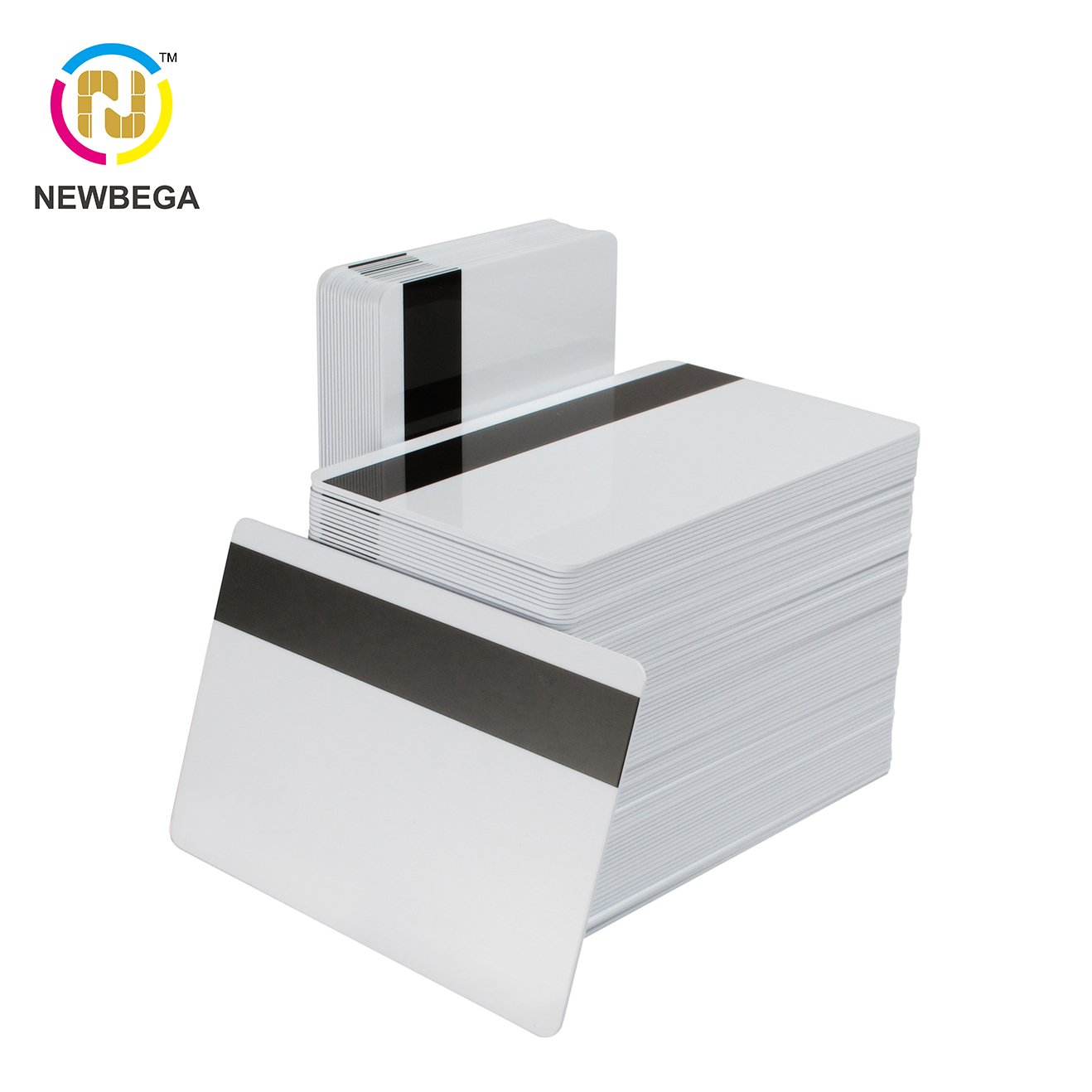 T5577 Chip Hico 2750oe Plastic Silver Magnetic Stripe PVC Blank Chip Cards