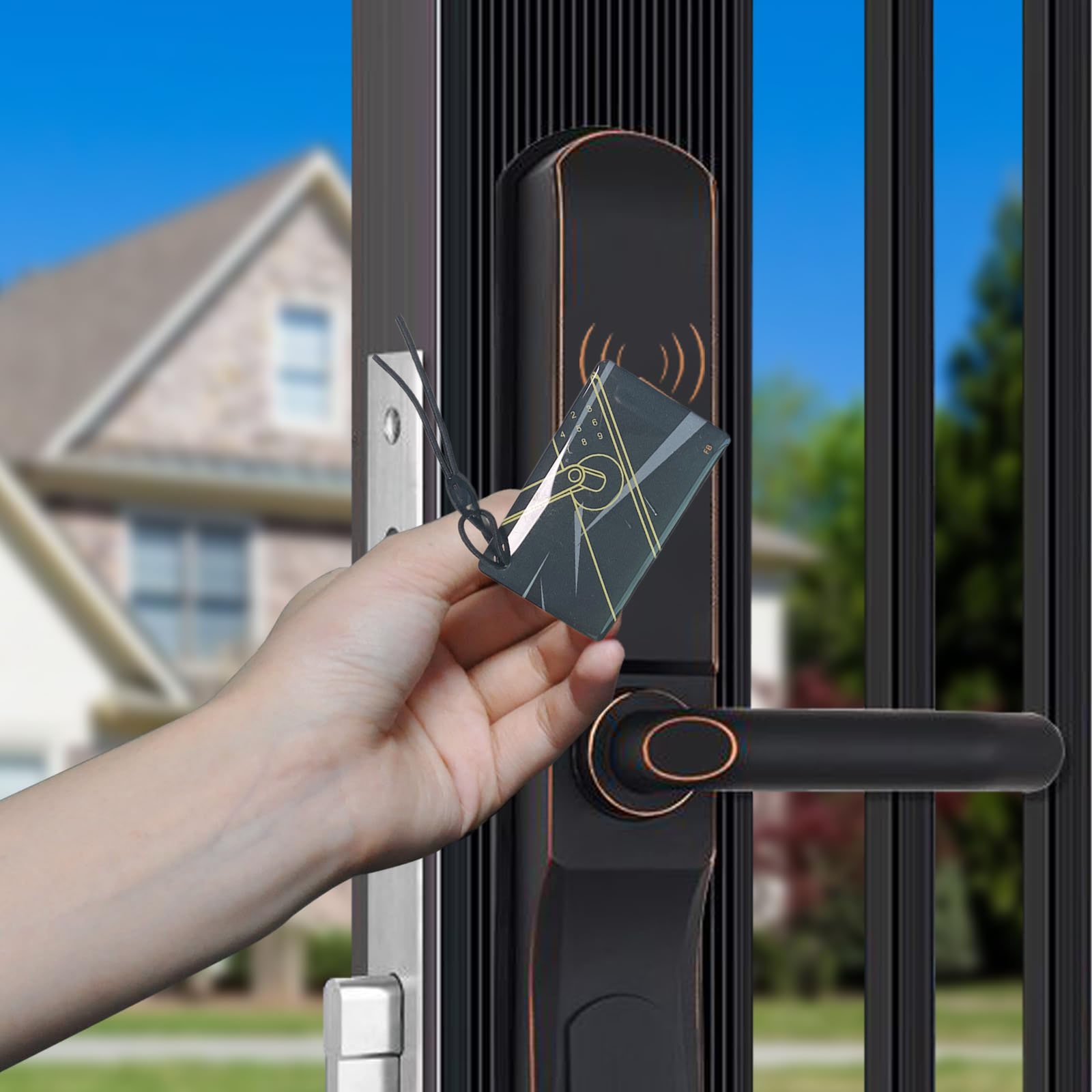 Smart Lock Access Control Ic Card 13.56 Rfid Nfc Glue Crystal Smart Door Lock Card