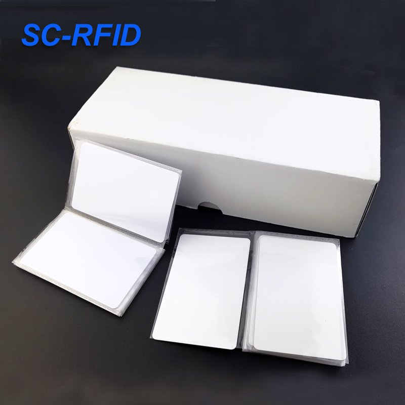 200pcs/box smart chip M1 1K FM08 contactless blank rfid IC 13.56mhz card,Spot supply Pvc 125khzCard TK4100 Chip Rfid