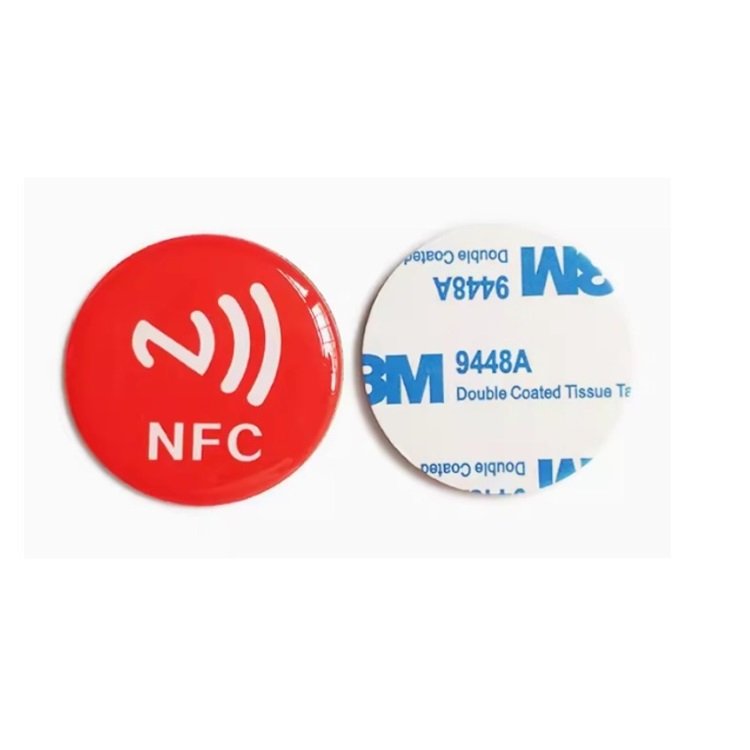 brilliant quality Waterproof NFC Keychain RFID Keychain Coin Label 144 Byte Memory NFC Keychain Epoxy Label