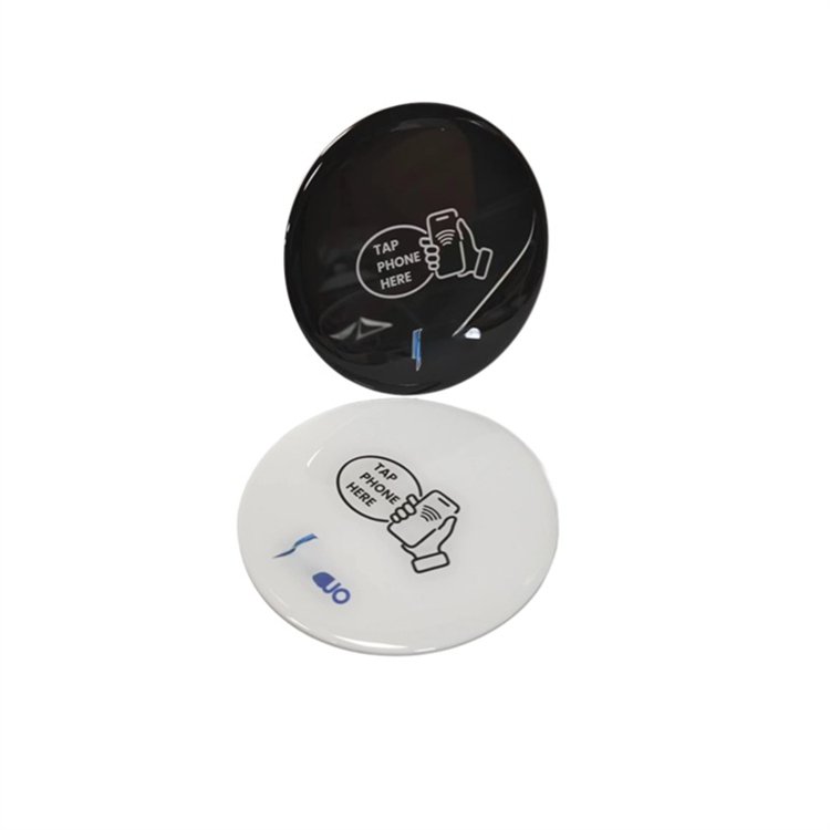 Quality assure epoxy NFC smart crystal table sticker comment card 13.56Mhz NFC card