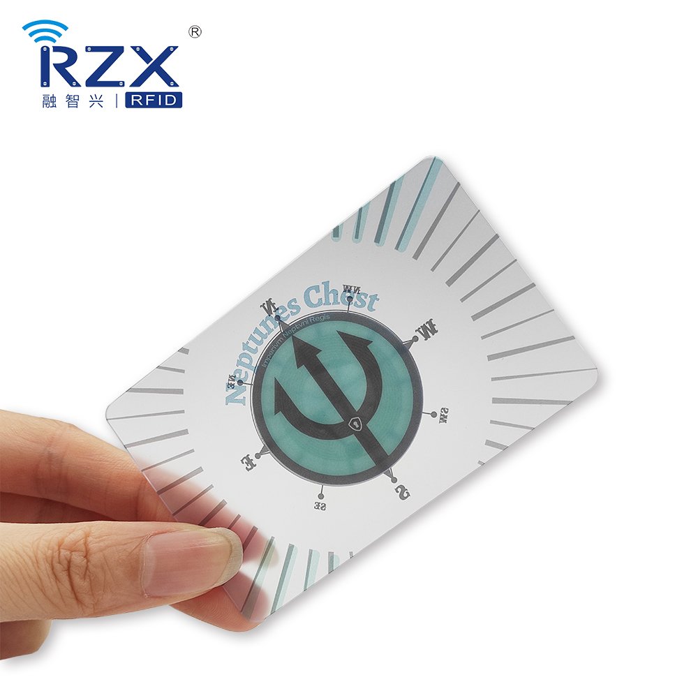 RFID NFC Programmable Transparent Card Custom Logo Business Gift Vip Card