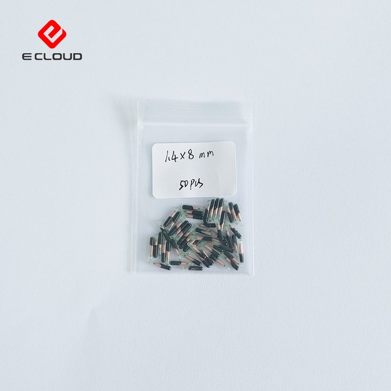 EM4305 Chip For Animal Pet ID Glass Tag RFID Microchip Tag NFC Implantable Glass Microchip Tracking Tag