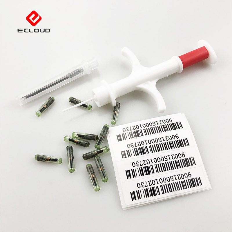 EM4305 Chip For Animal Pet ID Glass Tag RFID Microchip Tag NFC Implantable Glass Microchip Tracking Tag