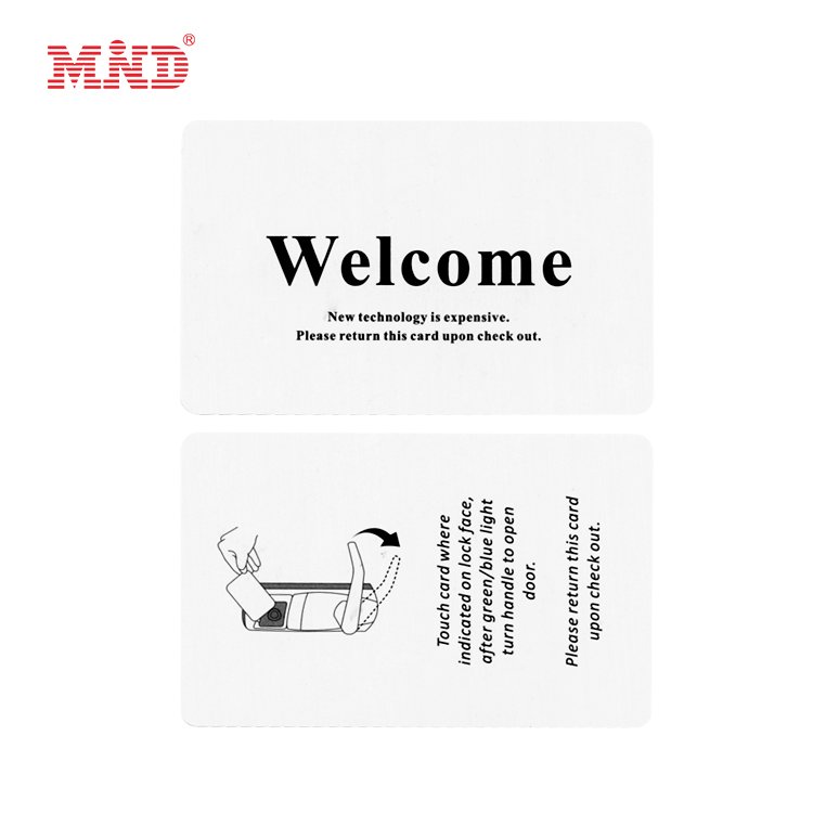 Proximity Printing Contactless Rewritable Programmable RFID Hotel Key Card For Model 6 Hotel