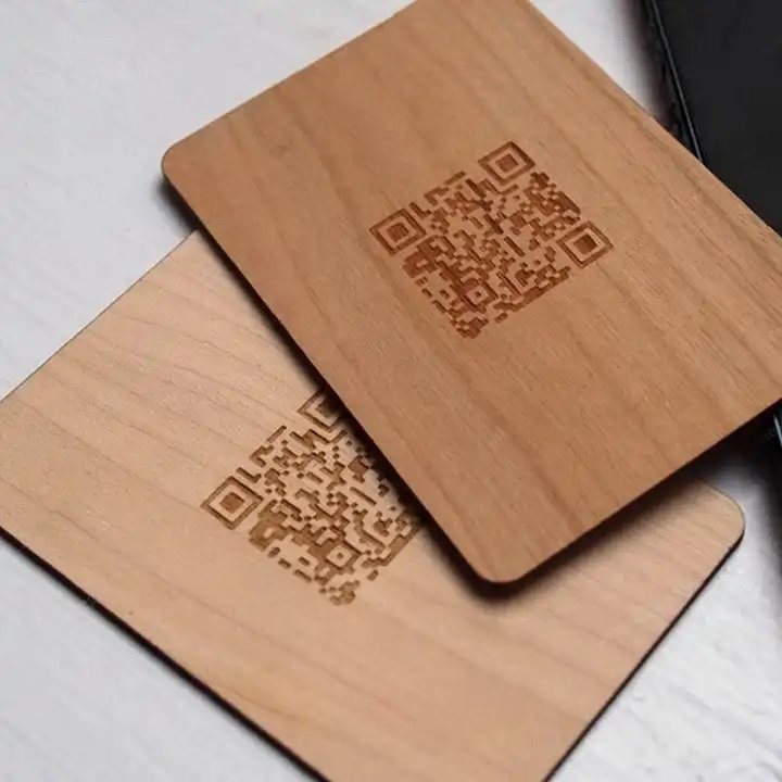 Customized 13.56MHz NFC Wooden Business Card Contactless Smart RFID Access Control Card