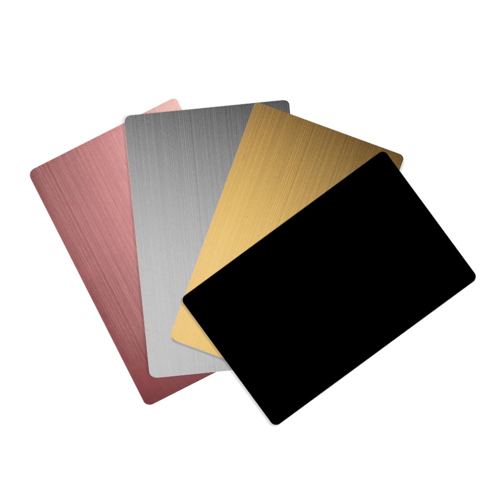 Customized Mirror Gold Metal Business Cards rfid nfc metal cards With ntag213 ntag215 ntag216 Chip