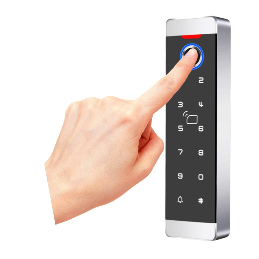 Metal Housing Waterproof Access Controller with the unlock ways of RFID Card Fingerprint Password and Optional Remote