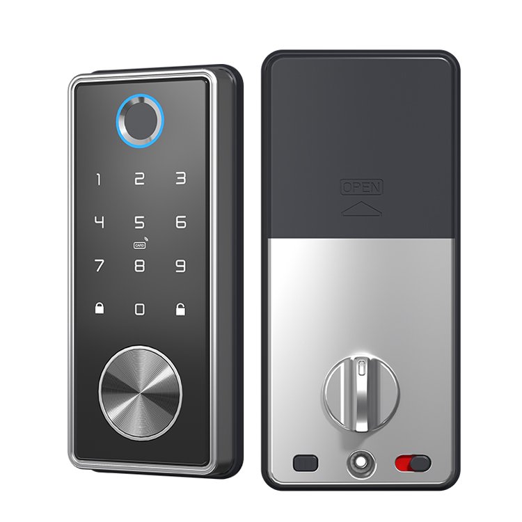 T1 TUYA Touch Screen lock cylinder keyless Access smart Control Fingerprint wooden Door TTlock Lock