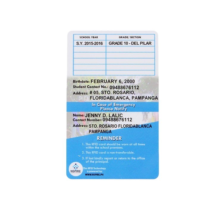 Standard size/oversize ID badges with hole for lanyards