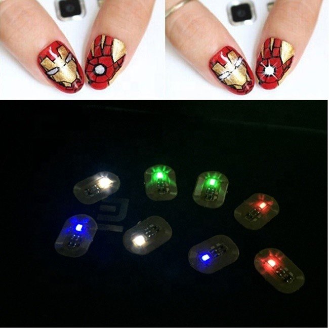 LED Flashing Passive Mini NFC mobile sticker RFID finger nail Tag
