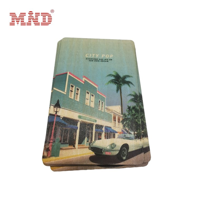 Custom CR80 NFC RFID Wooden Bamboo Access Control Hotel Key Card