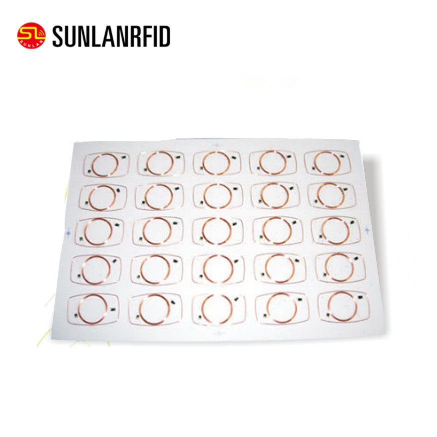 RFID Paper Adhesive Tag Blank Transportation RFID Inlay Access Control Business School ID Card Waterproof / Weatherproof CN;GUA