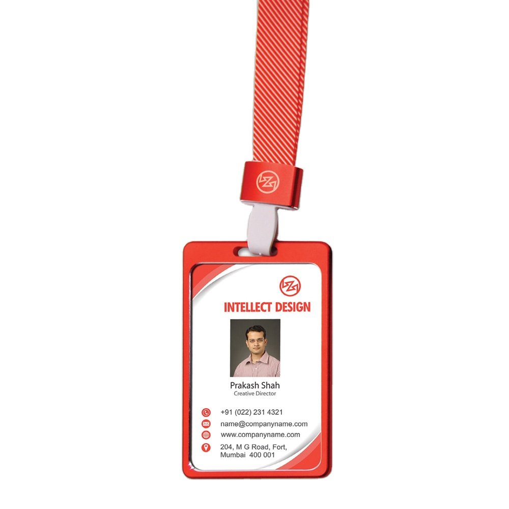 Durable and Practical PVC/Plastic ID Card Holder Aluminium Alloy Metal for School Access Control Cards