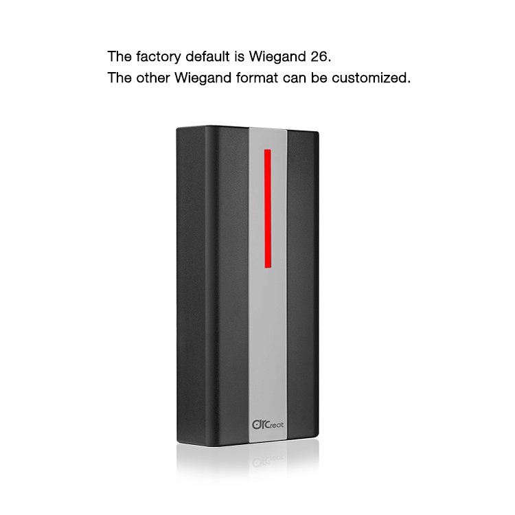 Access Control System Reader ABS Material Waterproof IP67 RFID 125KHz EM card