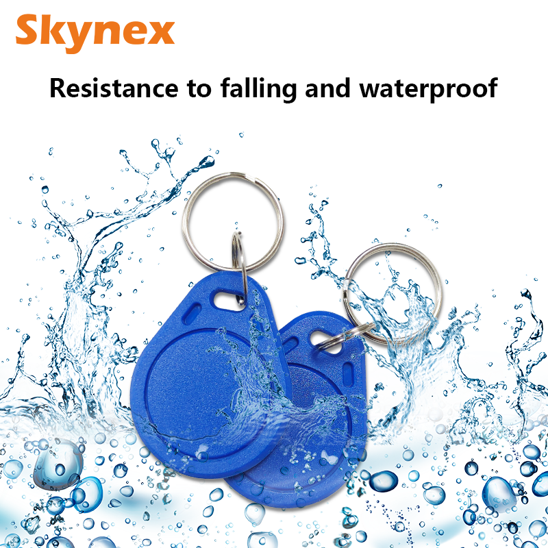 High Quality PVC Copper Wire Authentic Chip 13.56MHZ IC Card RFID Key Tags F1108 Keychain For Door Access Control System