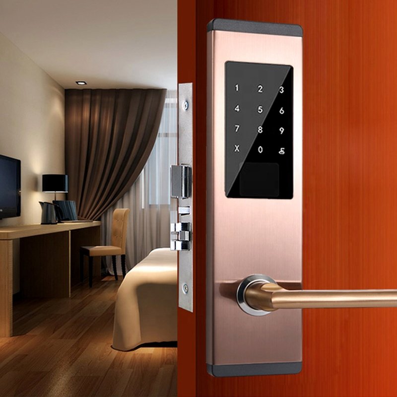 tthotel app access controller smart hotel door locks stainless steel electron code card ttlock smart lock