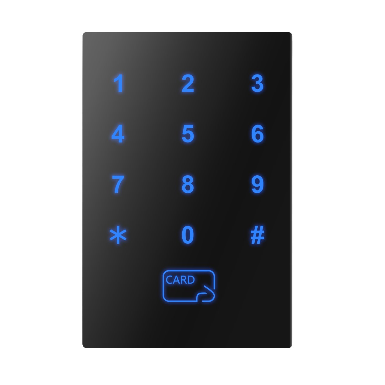 ZKRADIO ZKR712EM RFID Dual Frequency 125K+13.56MHz Access Control Cards Reader With Touch Keypad Wih WG26/34 output