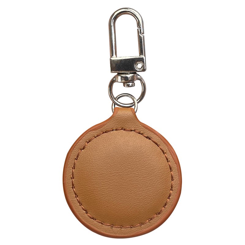 13.56Mhz leather keychain chain smart card RFID key fob with chip can be customized access control card