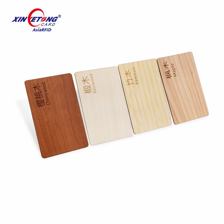 2023 New Laser Engraving Rfid Wooden Card Smart Business Bamboo Nfc Card