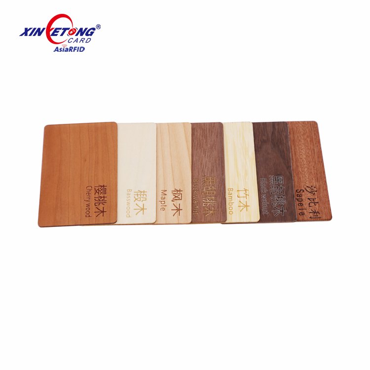 2023 New Laser Engraving Rfid Wooden Card Smart Business Bamboo Nfc Card