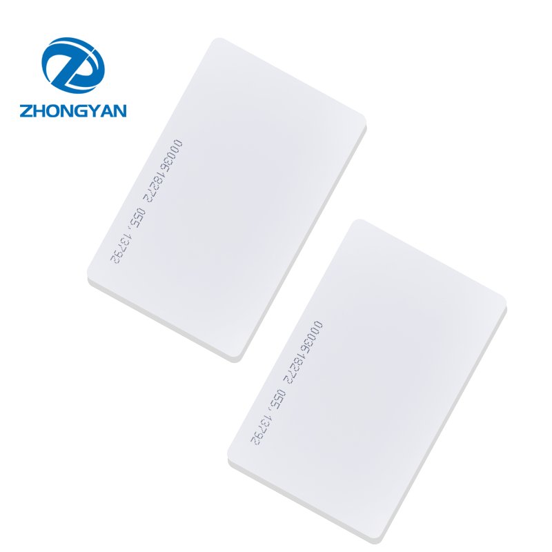 Custom Waterproof White Card Quick Respon 18 Digits RFID ID Card Access control 125Khz EM4100 TK4100 Smart Card