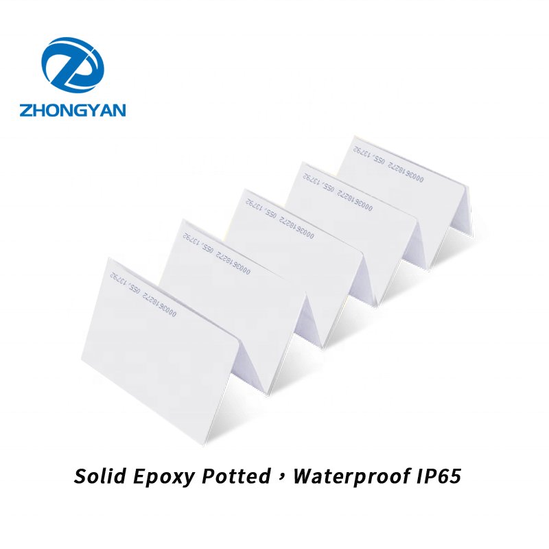 Custom Waterproof White Card Quick Respon 18 Digits RFID ID Card Access control 125Khz EM4100 TK4100 Smart Card