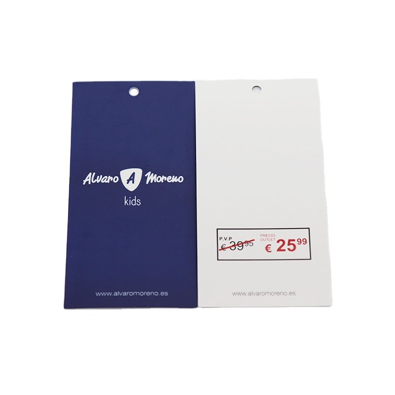 UHF RFID custom printable clothing paper hang tag rfid label for clothes inventory security management
