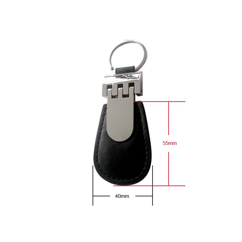 Public Transportation Used 13.56MHz NFC Leather Keyfob