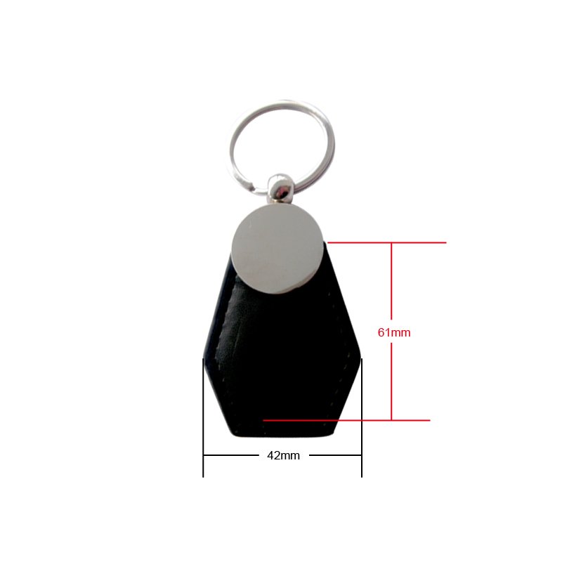 Public Transportation Used 13.56MHz NFC Leather Keyfob