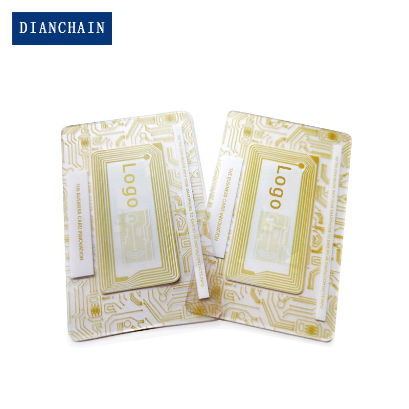 Custom Printing Plastic Transparent NFC Business Card 13.56mhz RFID Gift Card