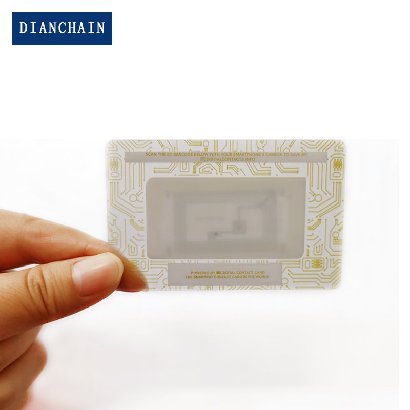 Custom Printing Plastic Transparent NFC Business Card 13.56mhz RFID Gift Card