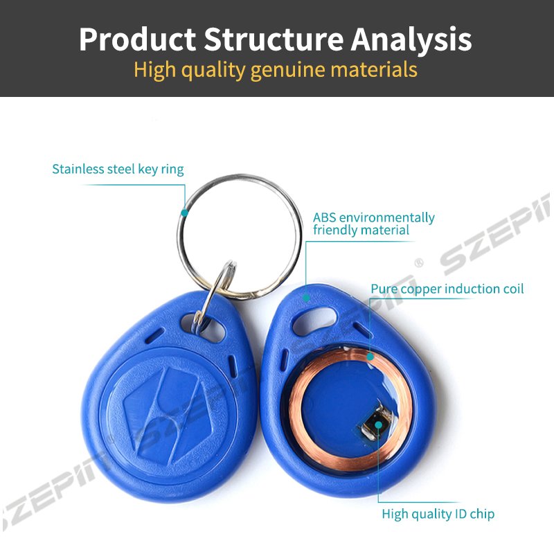 Rfid Keyfob Rfid Keyfob 125KHz Wholesale Waterproof Plastic ABS Electronic NFC 14443A RFID Key Tag