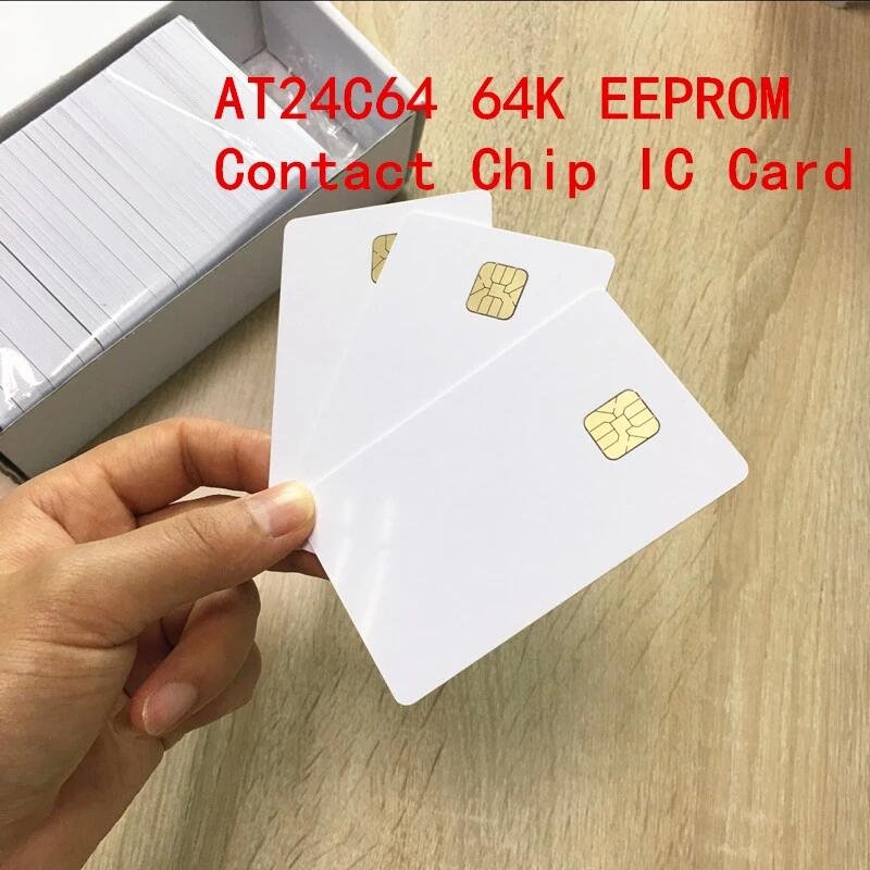 Wholesale White Printable PVC Card AT24C64 Big Chip Smart IC Card