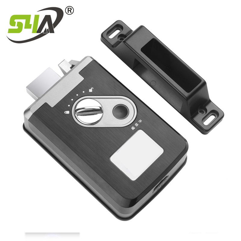 Wireless Lock set With Standalone access control keypad and push button to open door function wireless access control system